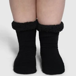 All Black Sherpa Socks