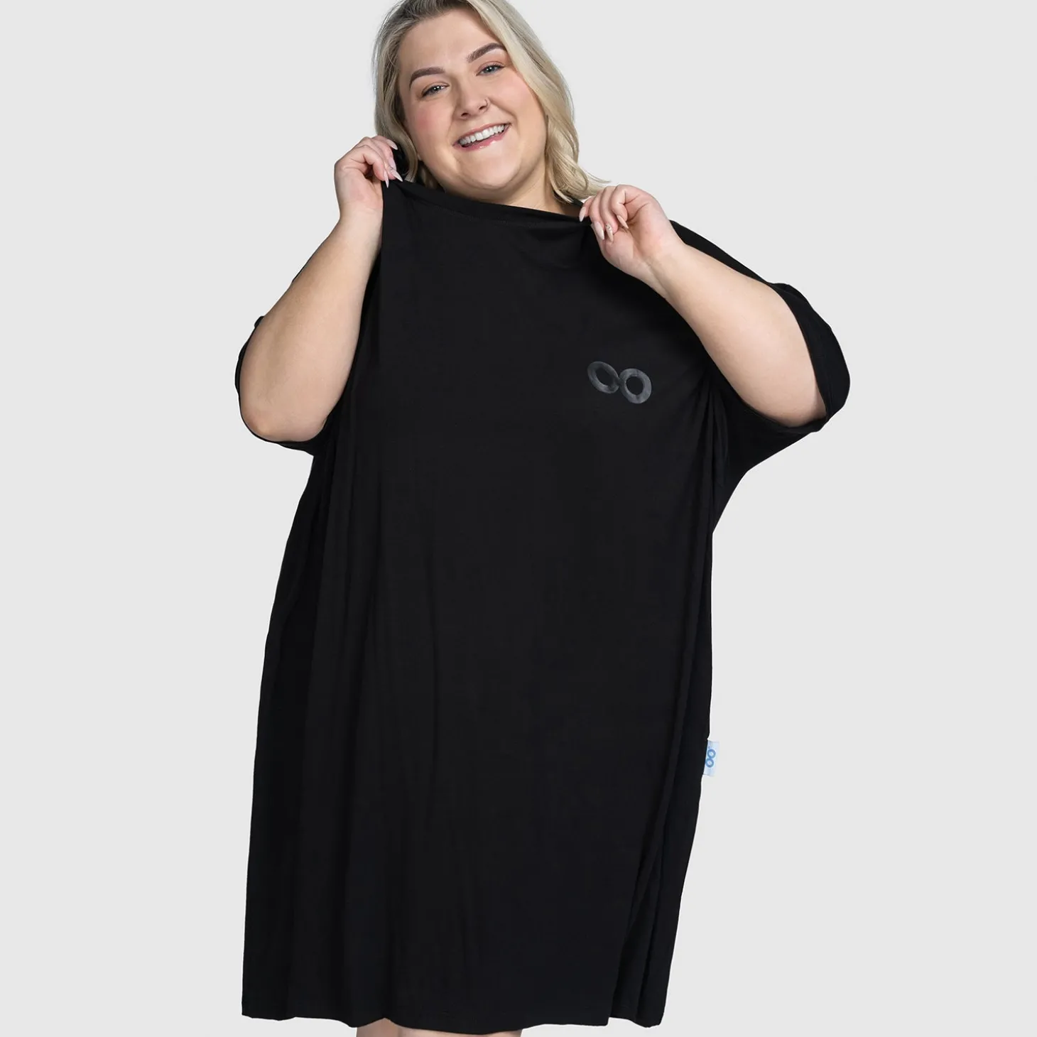 All Black Sleep Tee Nightie