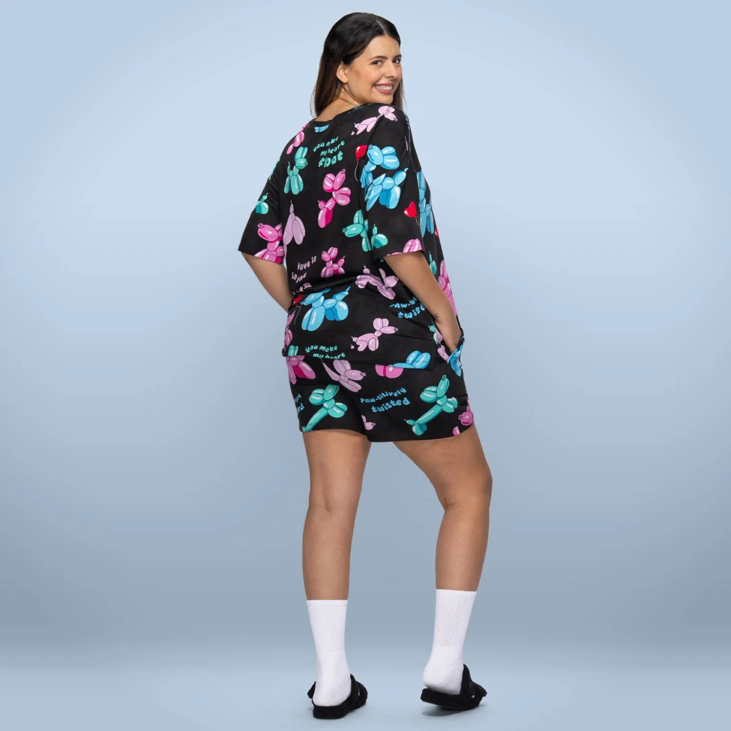 Balloon Dog Cooling Short Sleeve PJ Top