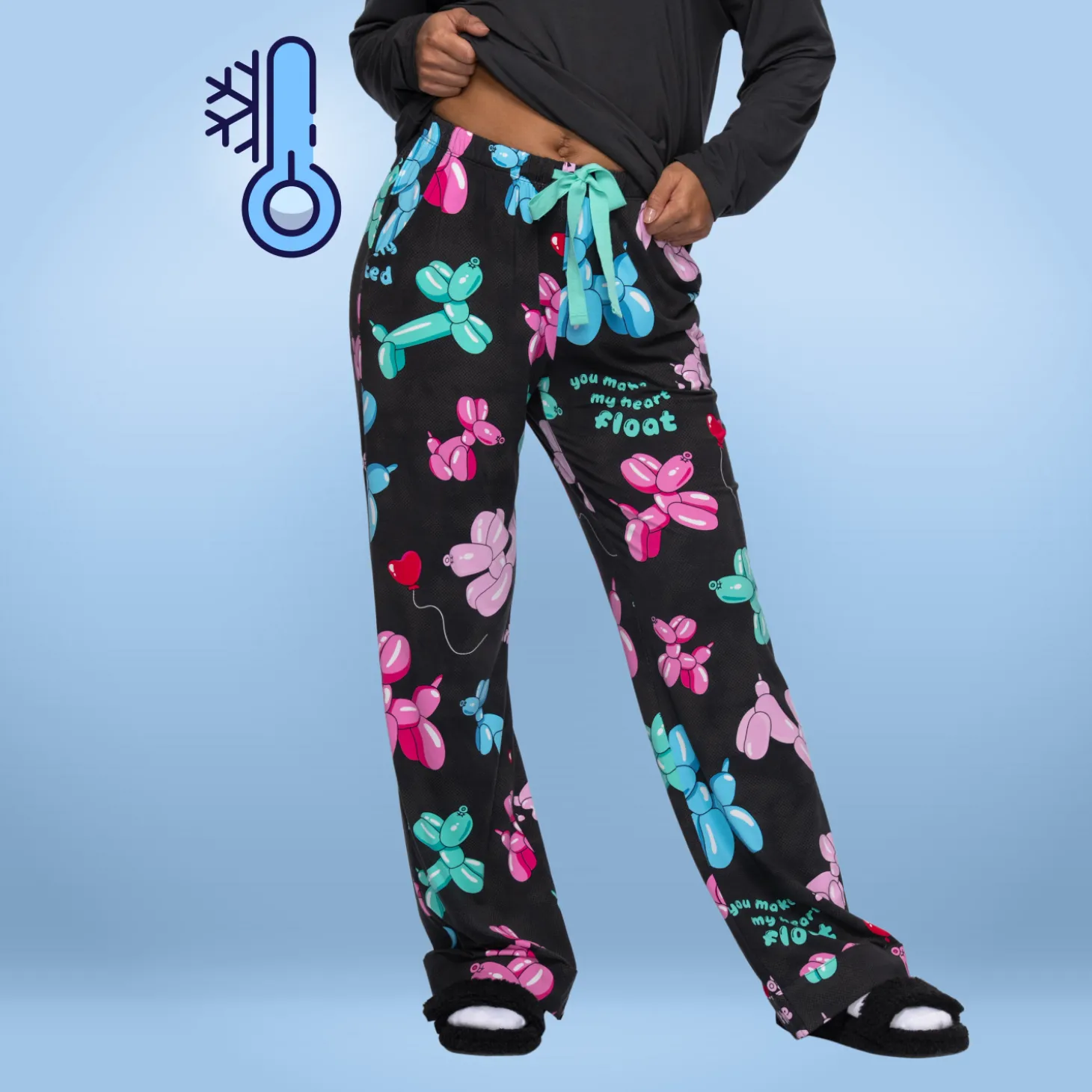 Balloon Dog Cooling Wide Leg PJ Bottom
