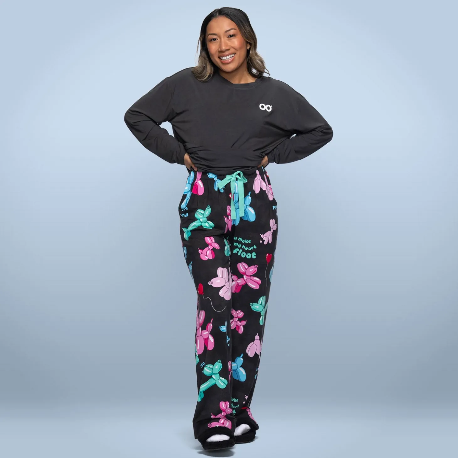 Balloon Dog Cooling Wide Leg PJ Bottom