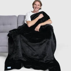 Black Sherpa Blanket