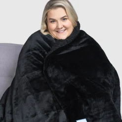 Black Sherpa Blanket