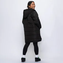 Black/Black Long Puffer Jacket