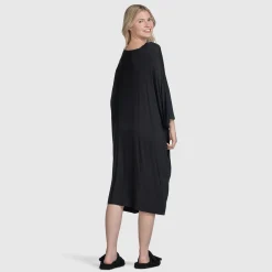 Black Button-Up Sleep Tee Nightie