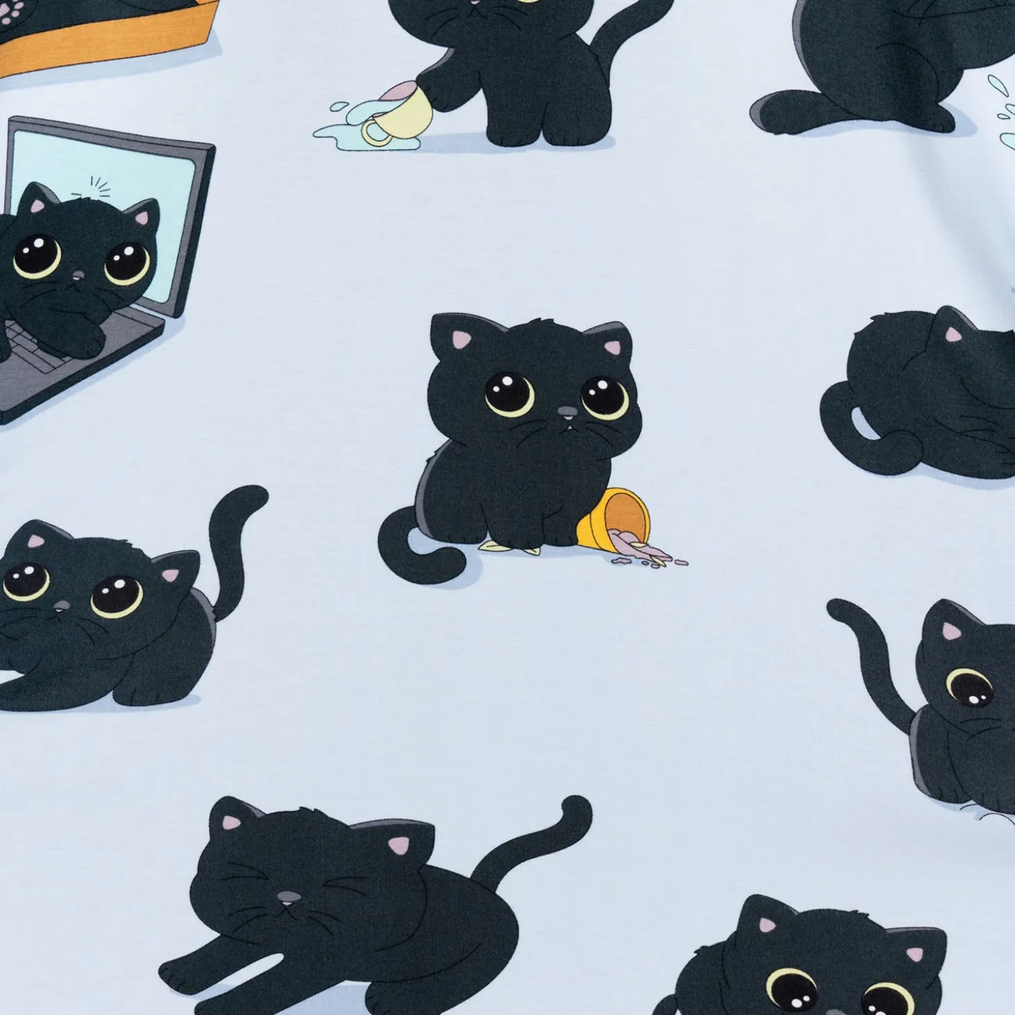 Black Cat Sleep Tee Nightie