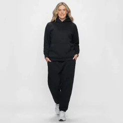 Black Fleece Cuff Trackpant
