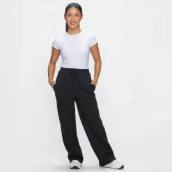 Black Fleece Wide Leg Trackpant