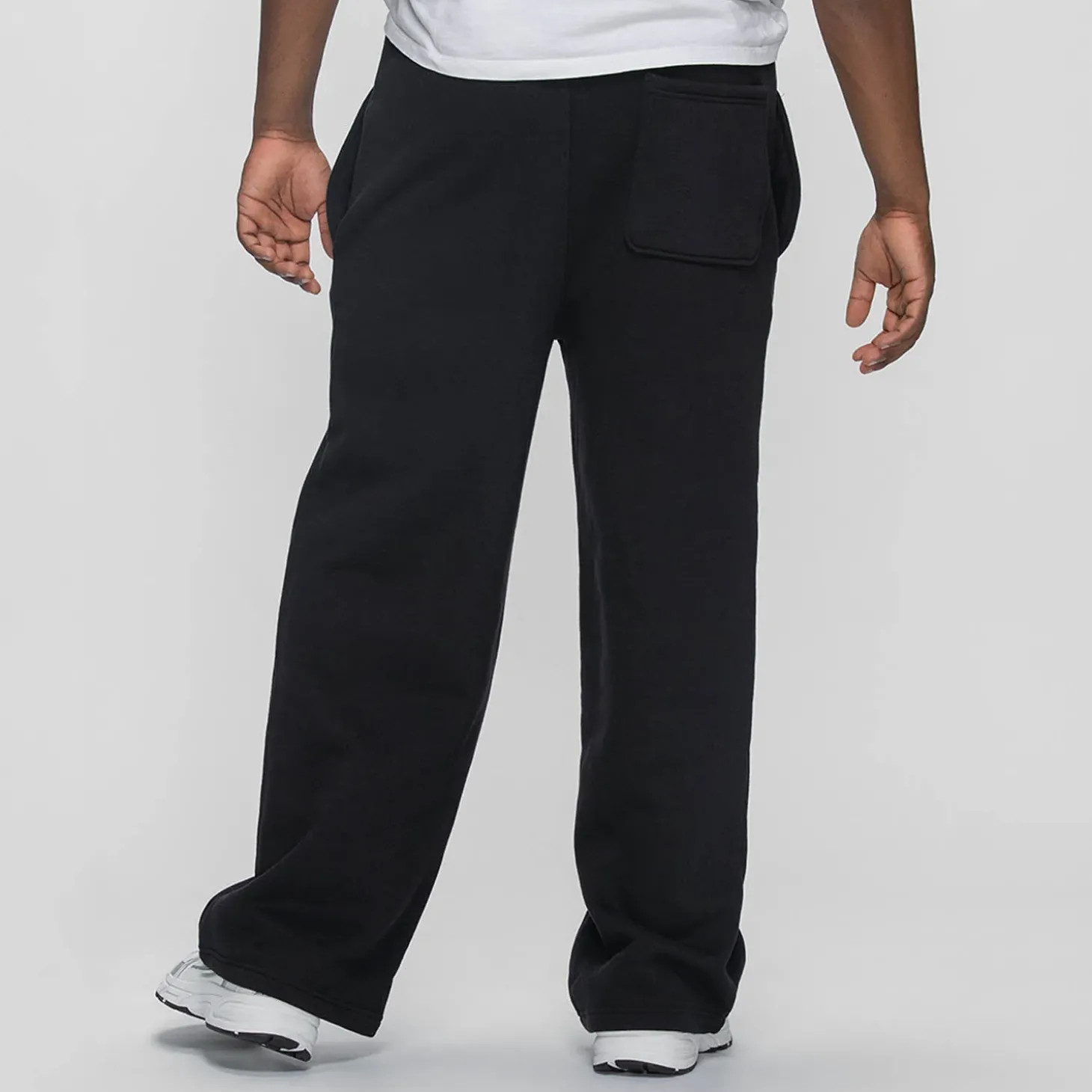 Black Fleece Wide Leg Trackpant