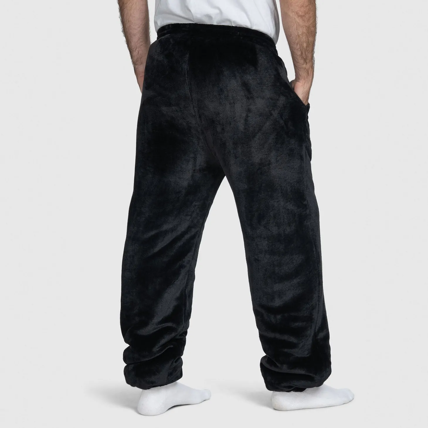 Black Sherpa Cuffed Pant
