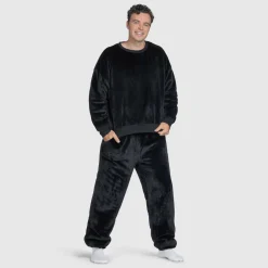 Black Sherpa Cuffed Pant