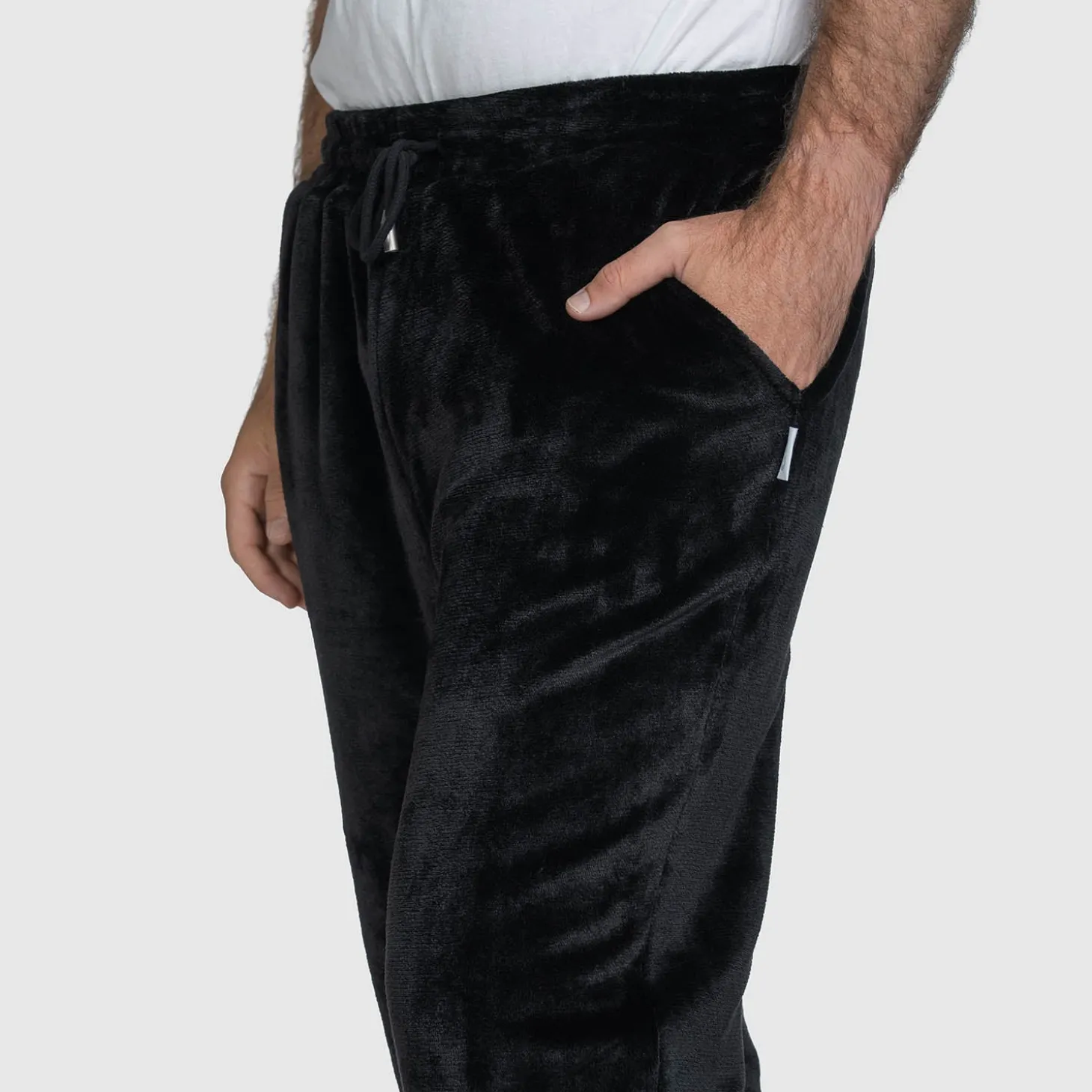 Black Sherpa Cuffed Pant