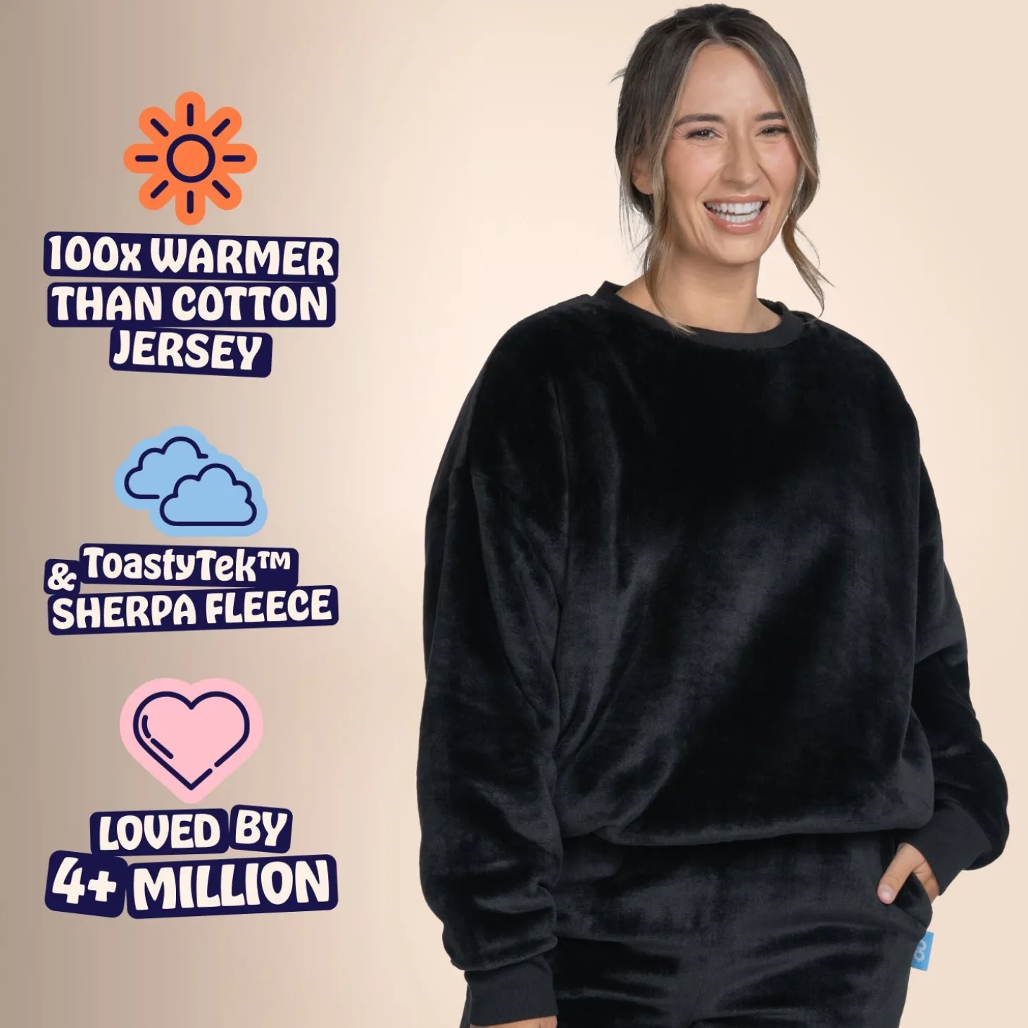 Black Sherpa Jumper