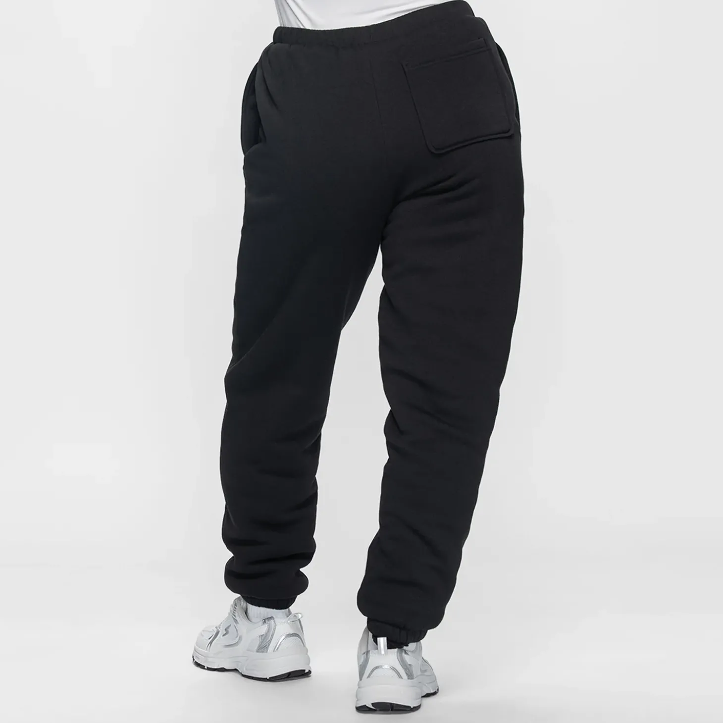 Black Sherpa Lined Cuff Trackpant
