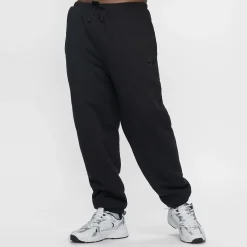 Black Sherpa Lined Cuff Trackpant