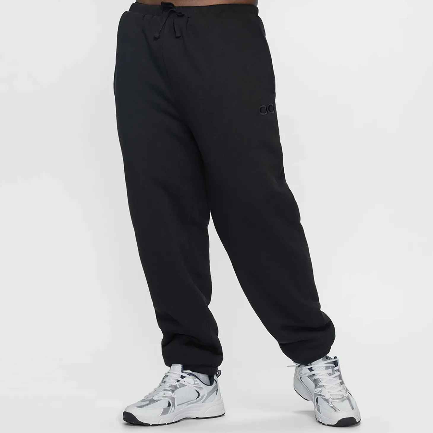Black Sherpa Lined Cuff Trackpant