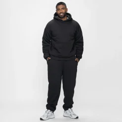 Black Sherpa Lined Cuff Trackpant