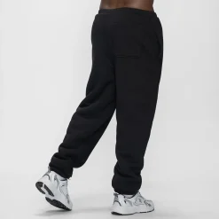 Black Sherpa Lined Cuff Trackpant