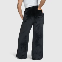 Black Sherpa Wide Leg Pant