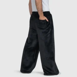 Black Sherpa Wide Leg Pant