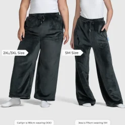 Black Sherpa Wide Leg Pant