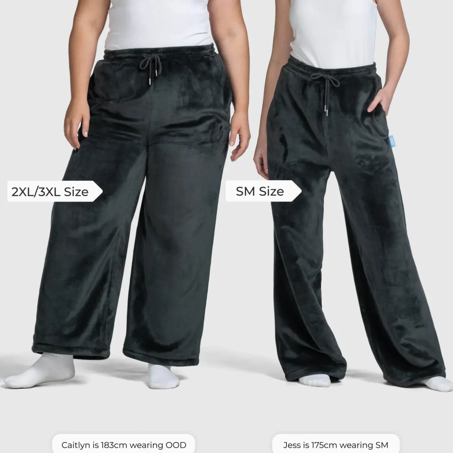 Black Sherpa Wide Leg Pant
