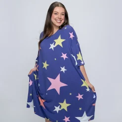 Blue Starry Night Sleep Tee Nightie