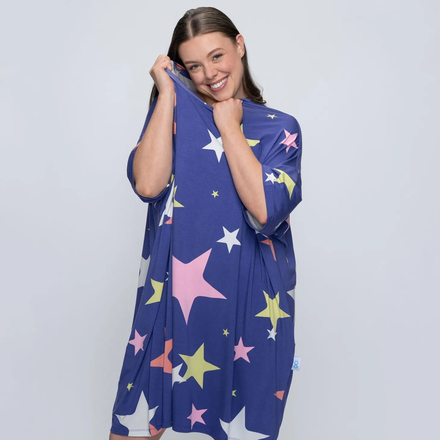 Blue Starry Night Sleep Tee Nightie