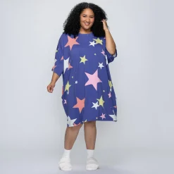 Blue Starry Night Sleep Tee Nightie