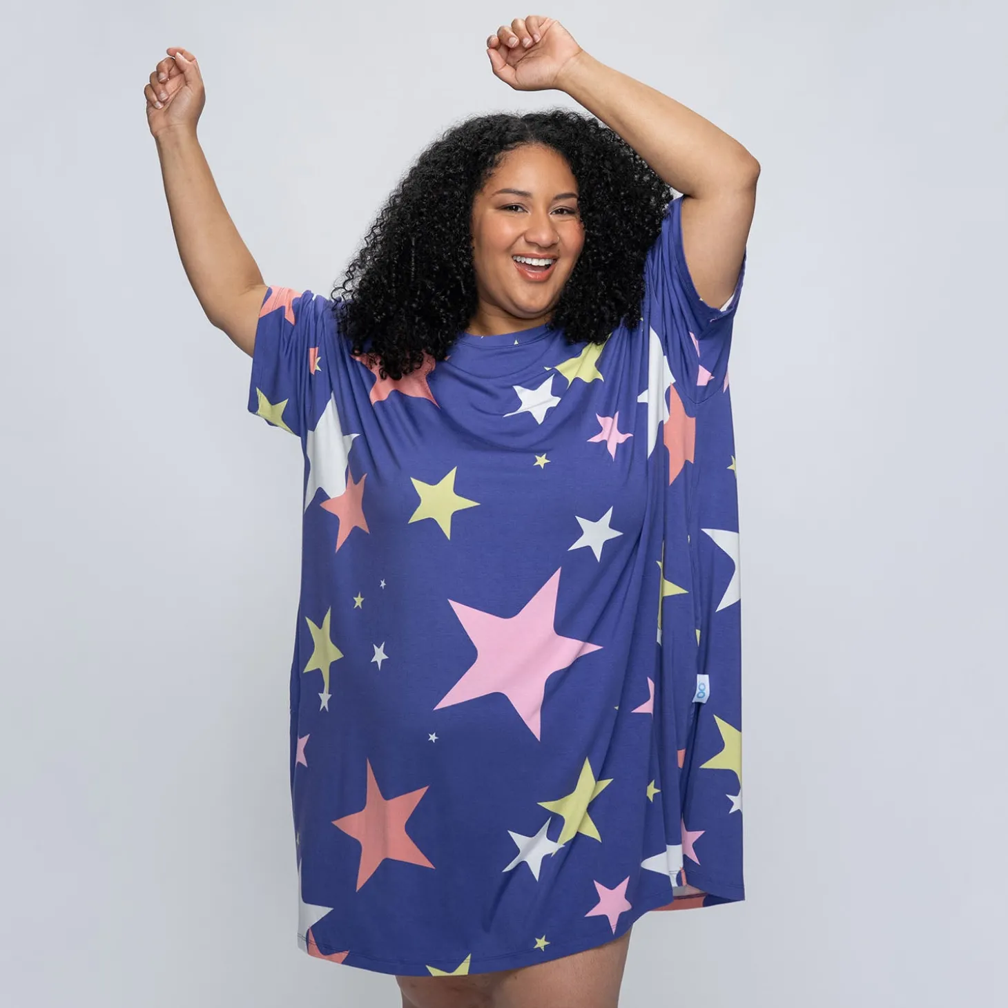 Blue Starry Night Sleep Tee Nightie