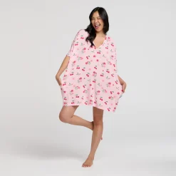Blush Cherry V-Neck Sleep Tee Nightie