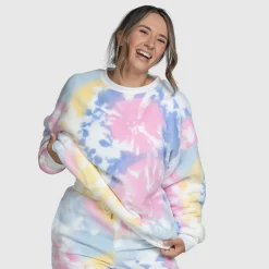 Bright Tie-Dye Sherpa Jumper