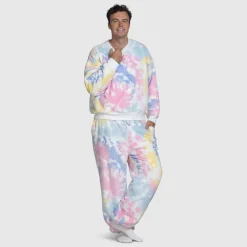 Bright Tie-Dye Sherpa Jumper