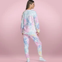 Bright Tie-Dye Warming Long Sleeve PJ Top