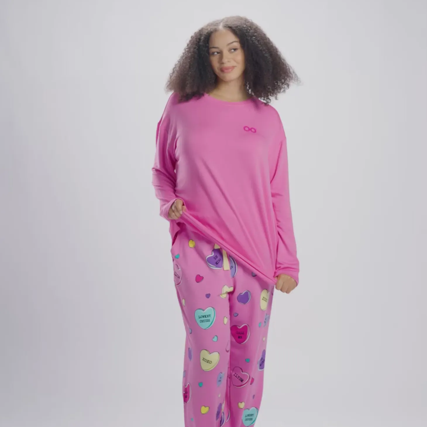 Bright Tie-Dye Warming Long Sleeve PJ Top
