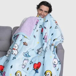 BT21 Group Sherpa Blanket Licensed