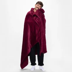 Burgundy Sherpa Blanket