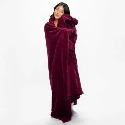 Burgundy Sherpa Blanket