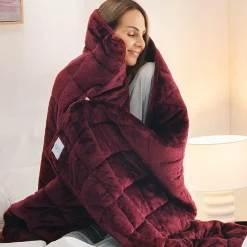 Burgundy Weighted Blanket