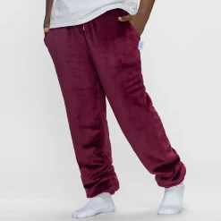 Burgundy Sherpa Cuffed Pant