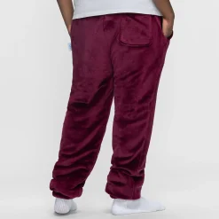 Burgundy Sherpa Cuffed Pant