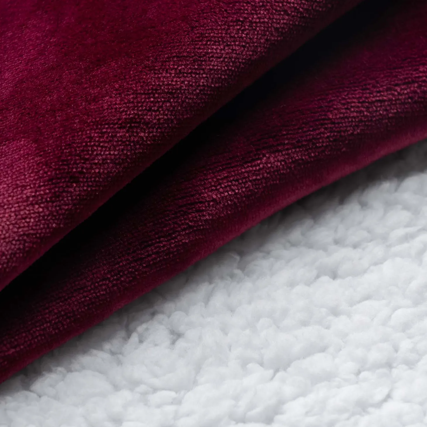Burgundy Sherpa Cuffed Pant