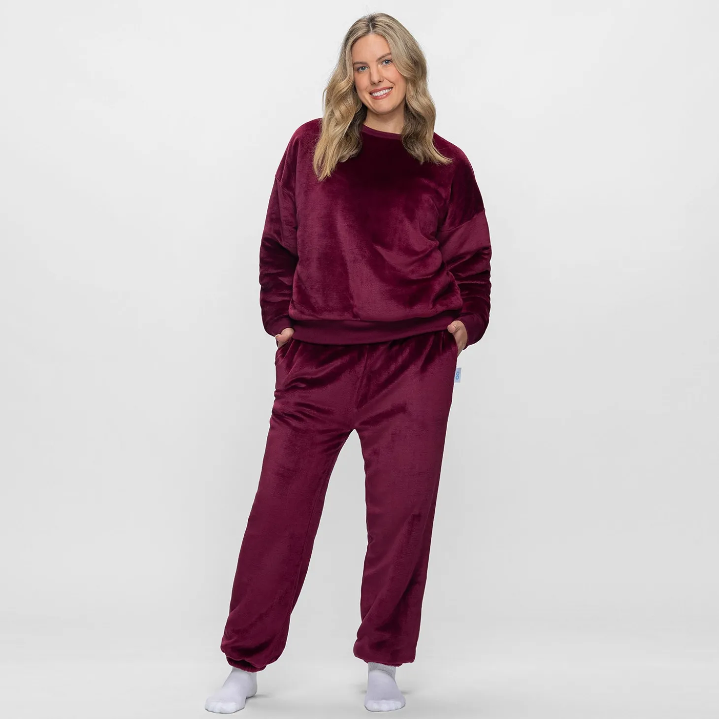 Burgundy Sherpa Jumper
