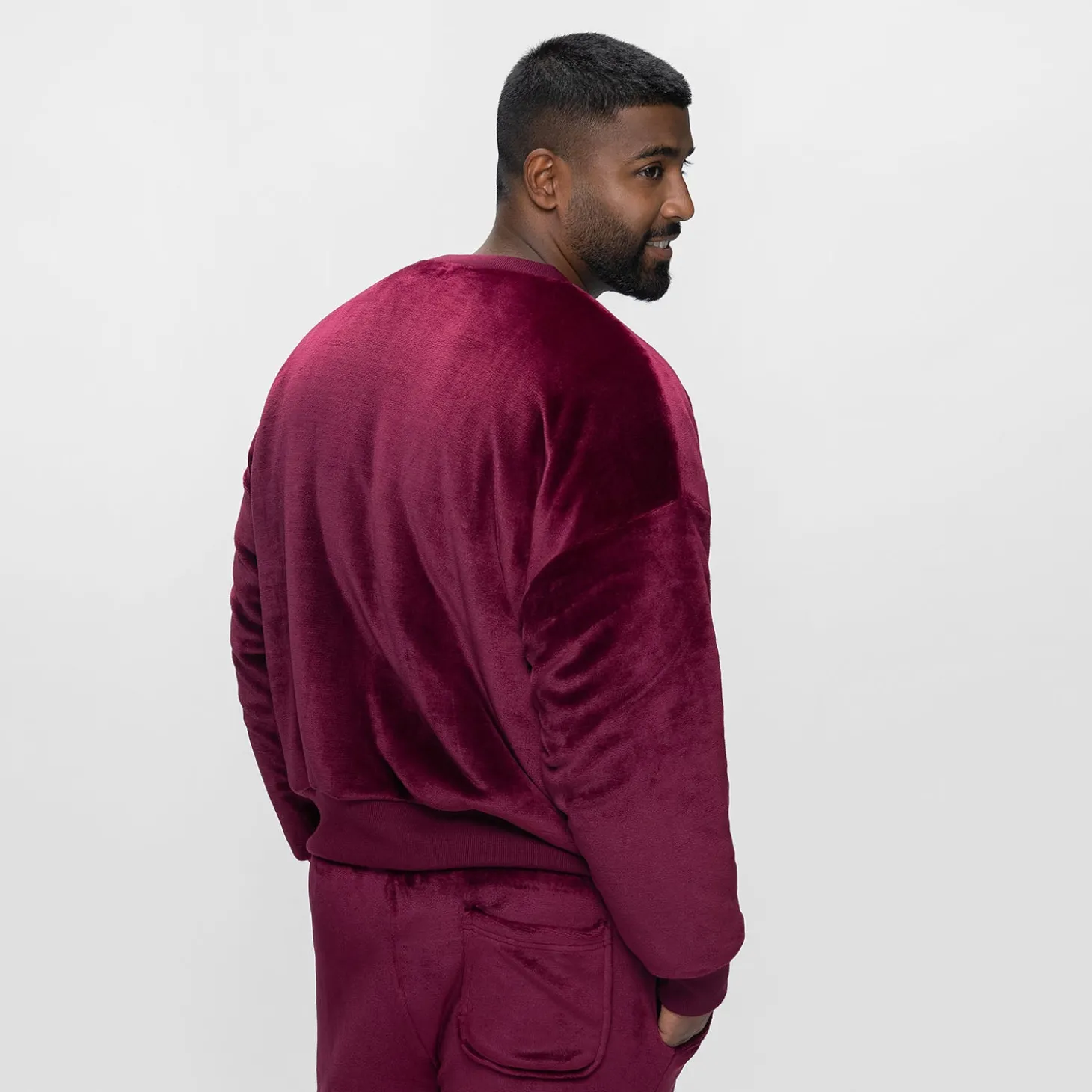 Burgundy Sherpa Jumper