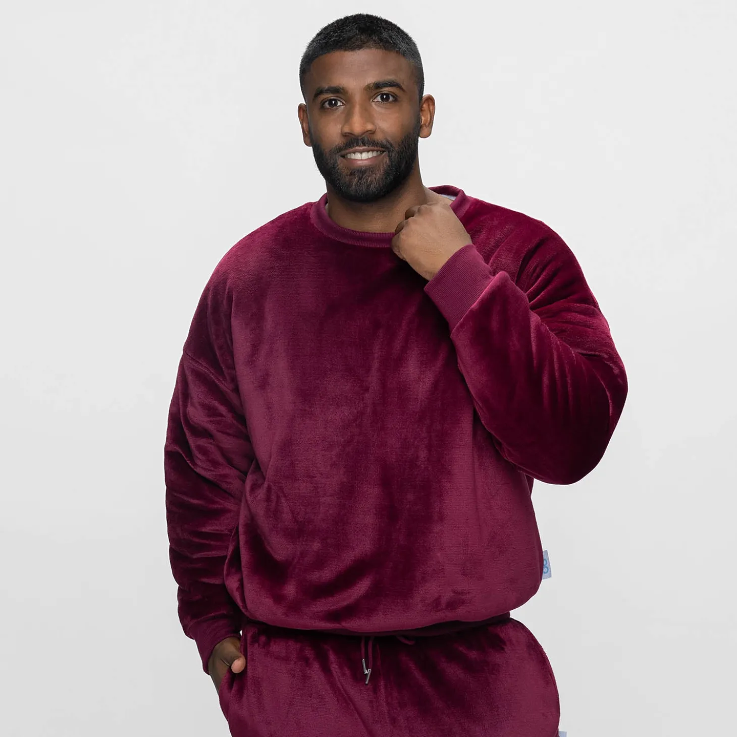 Burgundy Sherpa Jumper