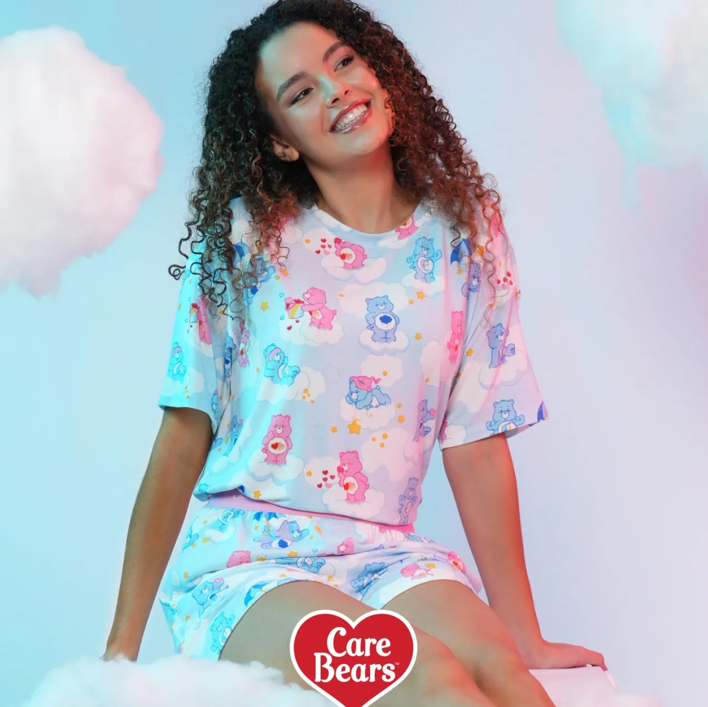 Care Bears™ Cloud Cooling Short Sleeve PJ Top Licensed