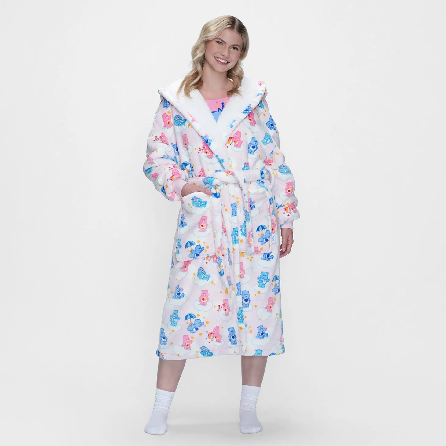 Care Bears™ Clouds Sherpa Dressing Gown Licensed