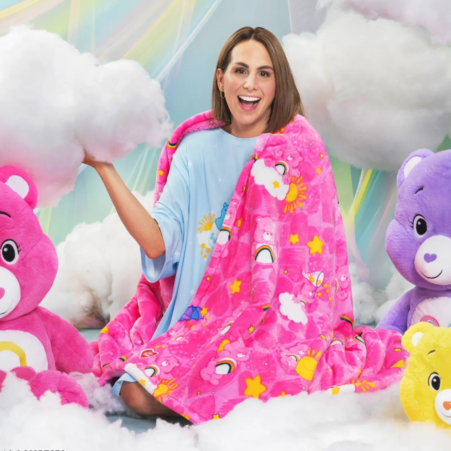 Care Bears™ Sherpa Blanket Licensed