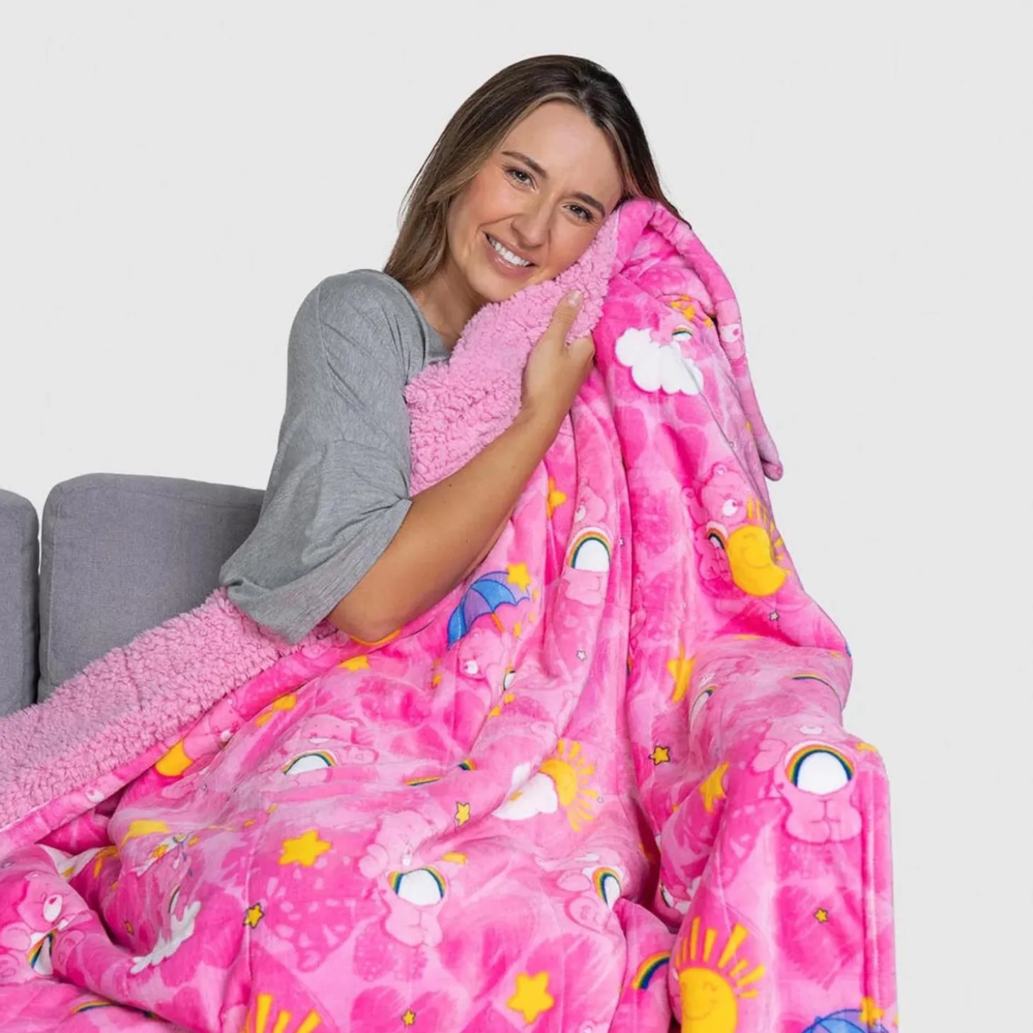 Care Bears™ Sherpa Blanket Licensed