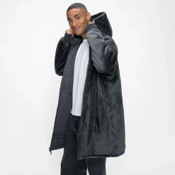 Charcoal/Charcoal Long Puffer Jacket